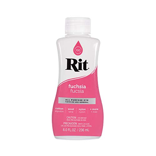 Rit Dye Liquid – Wide Selection of Colors – 8 Oz. (Fuchsia)