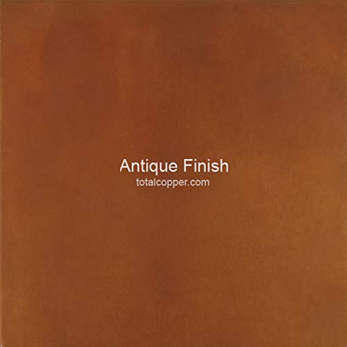 Antique Patina Copper Sheet Light 36 Gauge (18in x 4ft) Copper Sheet Metal Color