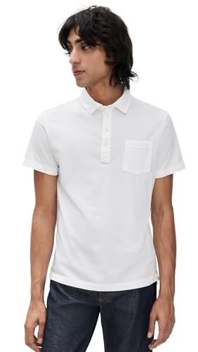 Billy Reid Men's Pensacola Polo, White, L