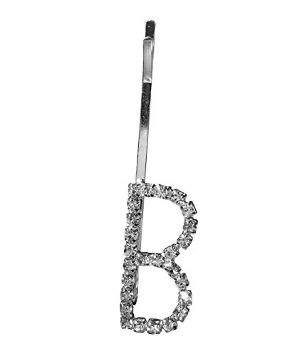 Rhinestones Hair Pins A to Z Initial Letter Bobby Pins Hair Clips Sparkly Hair Barrettes Accessories B