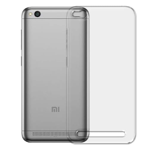 Image of COVERBLACK Rubber Back Cover for Mi Redmi 5A - Transparent