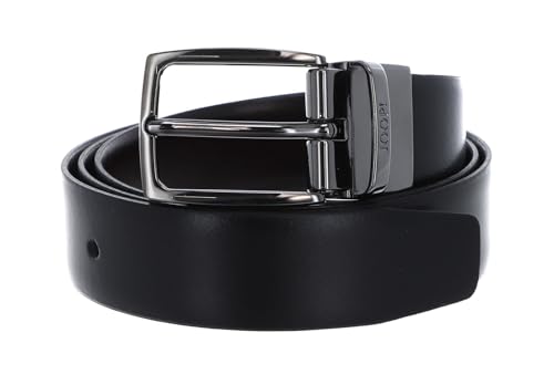 Ceinture réversible Joop! en cuir noir et marron 3 cm