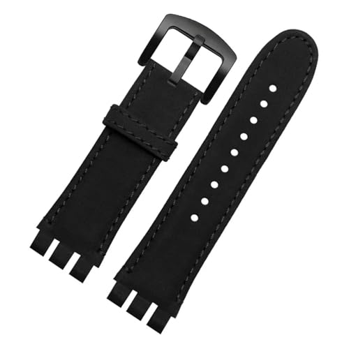 Bracelet montre cuir veau 23 mm Swatch Irony YOS440 YOS449 acier