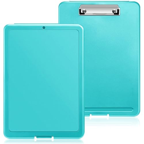 Image of oddpod Praise A4 Clip Pad /Clipboard with Storage Case for Paper and Document Storage 83002 (Aqua)