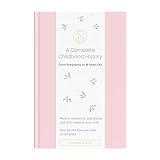 Promptly Journals, A Complete Childhood History: From Pregnancy to 18 Years Old (Blush Pink, Leatherette) | Baby Book and Pregnancy Journal | Baby Memory Book