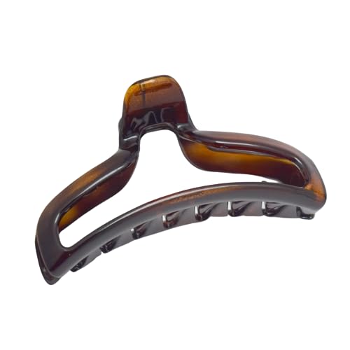 Pinza de pelo grande de concha de tortuga accesorios para cabello grueso Parcelona de 4 pulgadas