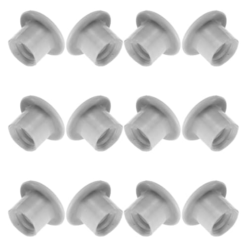 TOYANDONA Tapones de Rosca de Plástico para Tobogán Infantil, 12 Unidades, Gris Interior de 1.5 Cm de Diámetro, Accesorios Antideslizantes de Fijación para Juegos Infantiles al Aire Libre