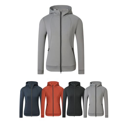 Covalliero - Damen Hoodyjacke – Zipper Hoodie aus Polyester &