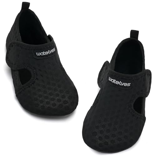 Image of WateLves Kids Water Shoes Toddler Girls Boys Barefoot Non-Slip Quick Dry Aqua Socks for Beach Swim Walking