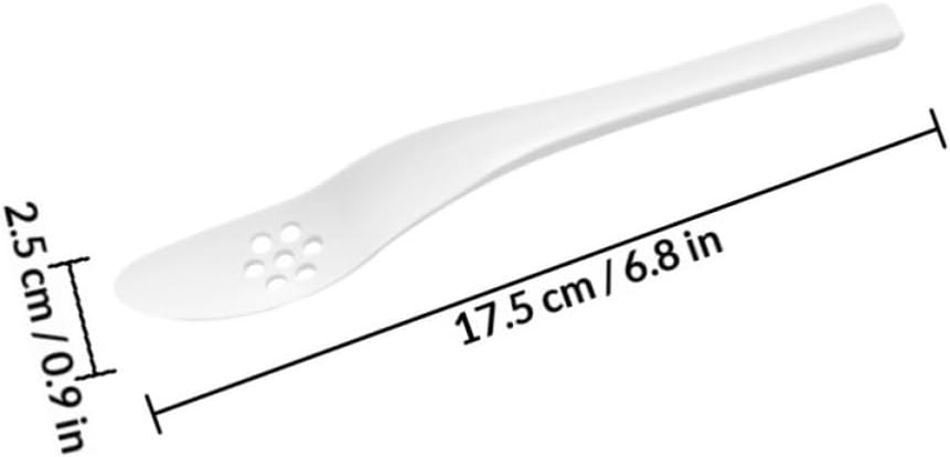 2 Pack White Plastic Melon Ball Scoop with Ergonomic Handle
