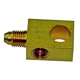 (E-11-10) Inline Tube Brass Brake Tee with 3/8