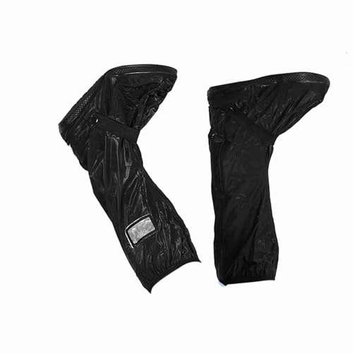Cubiertas para zapatos impermeables antideslizantes de PVC con cremallera y cinta elástica para ciclismo, esquí, pesca y actividades al aire libre