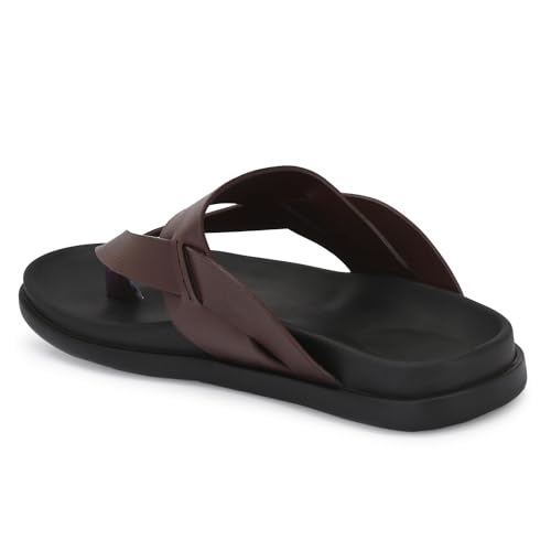 Image of Centrino Sandal for Men | Grip Insole for Stability | Modern slipper Look with Straps | Comfortable Casual look sandal for Men's (9281)