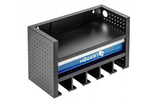 Högert Technik - Wandschrank für Elektrowerkzeuge mit Schublade | Schublade auf Kugellagern montiert | Wandmontage Aufbewahrungsregal Schraubendreher Organisation Werkzeughalter Werkzeugregal