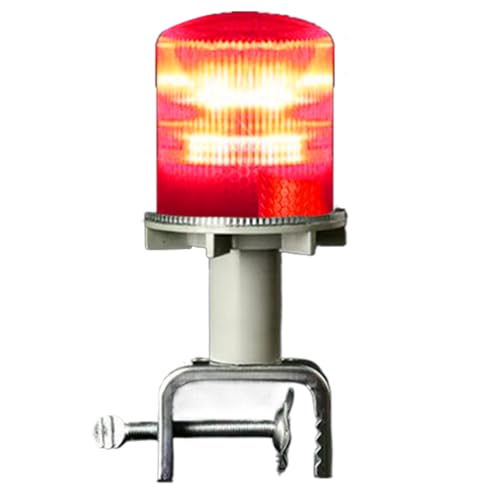 LED Strobe Lights - Solar Flashing Lamp, Construction Site Warning | Traffic Signal Light, Solar Powered Safety Flash Lamp, Industrial LED Warning Lights, Waterproof Safety Flashing for Traffic