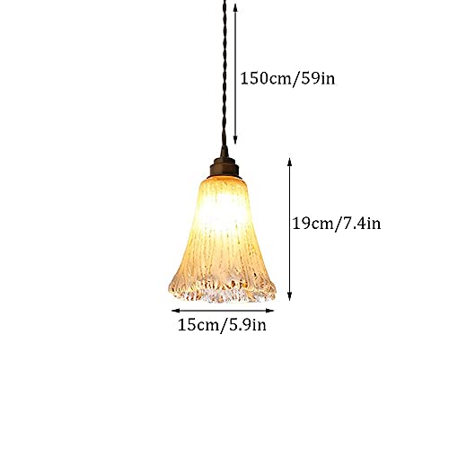 Lámpara colgante de dormitorio para eliminar espacios oscuros con luz suave retro 7
