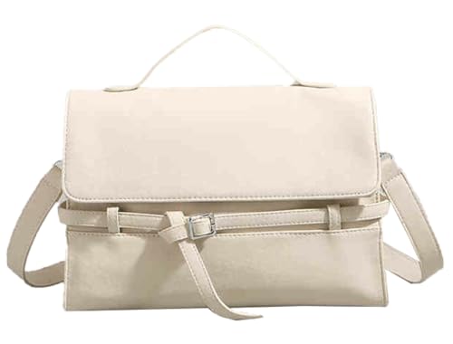 PU Leather Belted Top-handle Satchel Shoulder Bags Vintage Work Tote Purses for Women 2025 Crossbody Handbags Hobo Bag