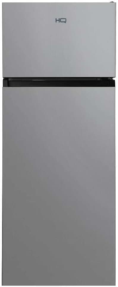 Geladeira Refrigerador HQ 230 Litros Duplex Defrost, Baixo Consumo A+++ Preto/Cinza HQ-230RDFS (110, Volts)