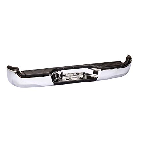 Carpartsdepot Replacement Parts Chrome Rear Bumper Face Bar Assembly W/Black Pad Compatible With 2005-2015 Toyota Tacoma 364-44217-20-Ch To1103113 #TOP2