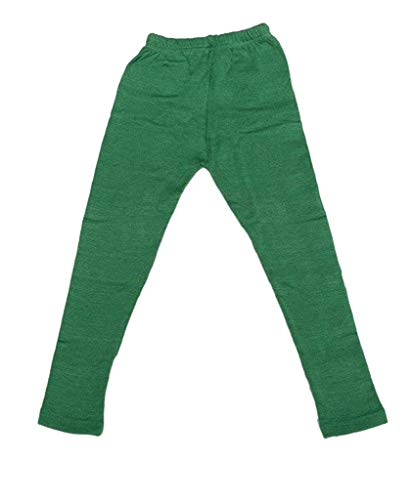 Image of IndiWeaves Girls Combo Pack of Warm Wollen Printed and Solid Leggings for Winters (Green,Beige,Dark Grey,Red,5-6 Years) Pack of 4
