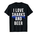 Photo Gallery i love sharks and beer - maglietta con squalo rilassante maglietta Photo Gallery i love sharks and beer - maglietta con squalo rilassante maglietta