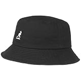 Kangol Washed Bucket Hat for Men and Women, Novelty Bucket Hat, Black, Small