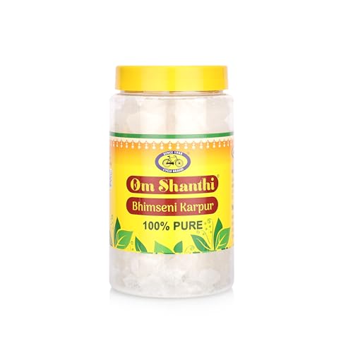 Image of Cycle Pure Om Shanthi Bhimseni Camphor - Original (500g) | Bhimseni Kapoor for a Divine Puja Experience | Compatible with Camphor Electric Diffusers | Long-Lasting Fragrance