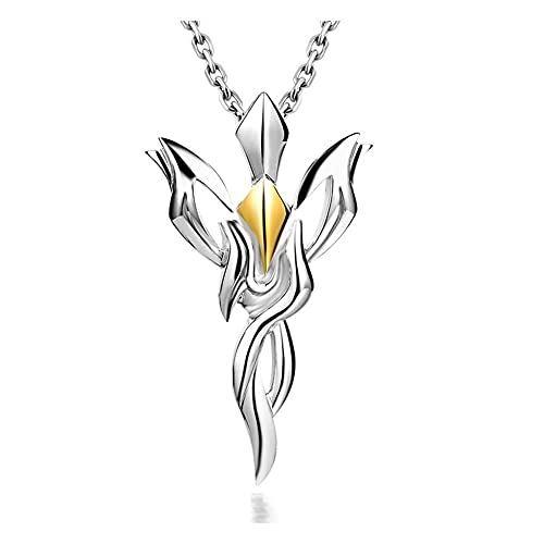 LLRZ Collares 925 Collar de Plata esterlina Masculina Cadena de clavícula Moda Marea Colgante Marea Hip Hop Colgante Tendencia Personalidad Gargantillas Cover