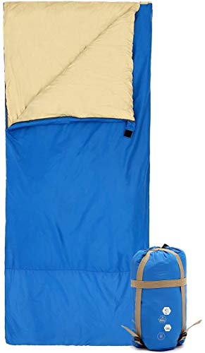 Ohuhu Summer Sleeping Bag, 3 Season Warm Weather Sleeping Bags Portable Lightweight Waterproof