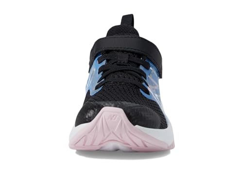 New Balance YTRAVBL2 Running Shoe, Black/Blue Laguna/Light Raspberry, 5 Wide US Unisex Big_Kid