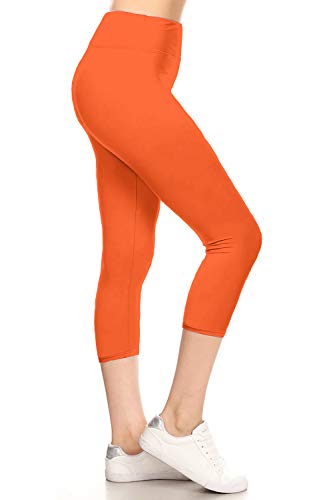 Image of Leggings Depot High Waisted Leggings for Women Buttery Smooth & Soft Women's Solid Yoga - Reg, Plus, 1X3X, 3X5X