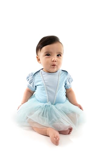 Little Adventures Baby Cinderella Dress Onesie - Machine Washable with No Glitter