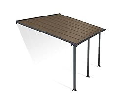 Palram - Canopia Olympia Patio Cover 10' x 14' Gray/Bronze