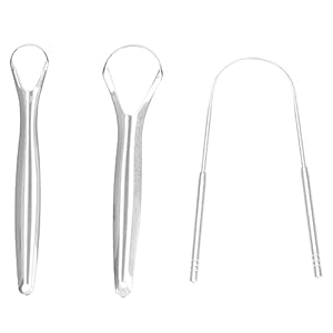 3PCS Tongschraper Draagbare Tongschraper Rvs Tongreiniger Reinigingsborstel Oral Care Tools: