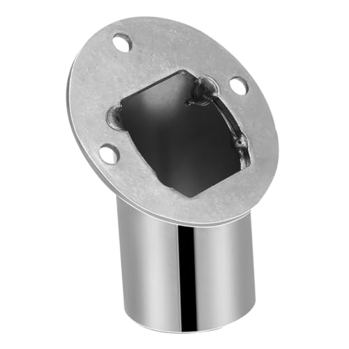 BUGUUYO Shower Rod Holder Corner Flange Support Bracket Closet Pole Socket for Versatile Bathroom Layout Rod End Support