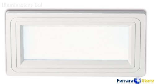 Faro a Led da Incasso Rettangolare Bianco Serie