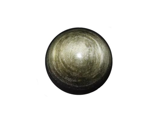 StoneStory Gold Obsidian Healing Crystal Natural Rock Crystal Quartz Gemstone Sphere Ball (Gold...