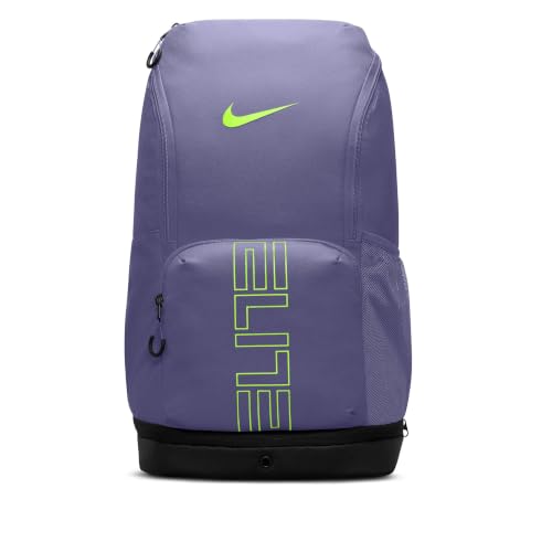 Image of Nike Unisex Varsity Elite Backpack (32L) Dusty Amethyst /Black /Volt One Size