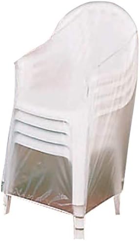 Miles Kimball Outdoor Chair Cover, Weather-Resistant, Fits Up to 24 in. L x 24 in. W x 35 in. H, Clear