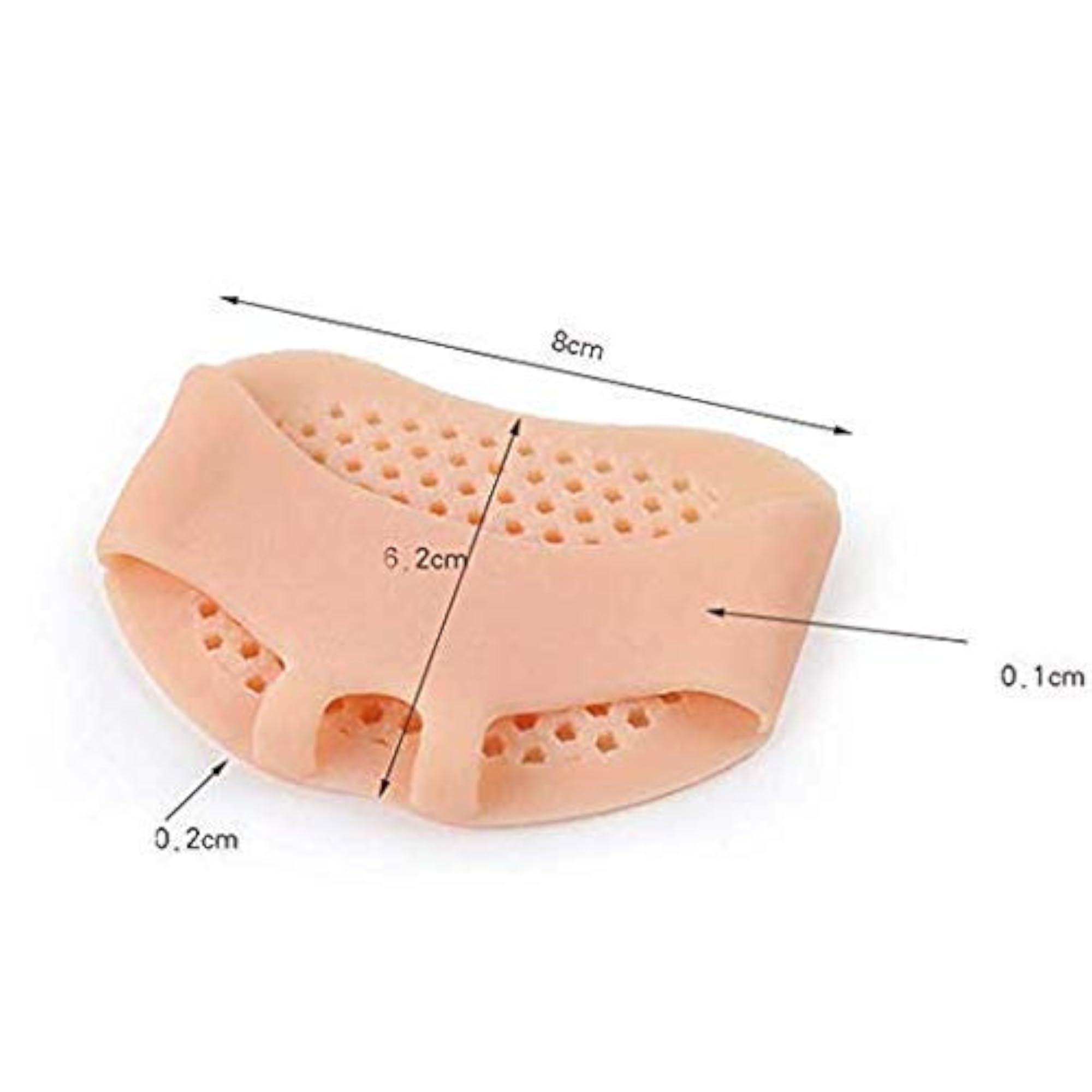 Silicone Gel Half Toe Sleeve for Pain Relief