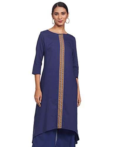 Image of Amazon Brand - Myx Women's Cotton A-Line Kurta