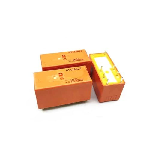 Relais RT424024 24V CC 8A avec 8 broches pour circuits imprimés