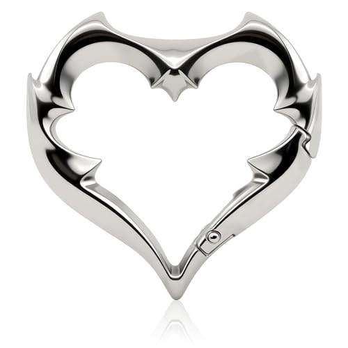 Image of Carabiner, Carabiner Hook, Carabiners Keychain, Heart Shape Keychain, Keys, and Travel Gear, Unique Accessory