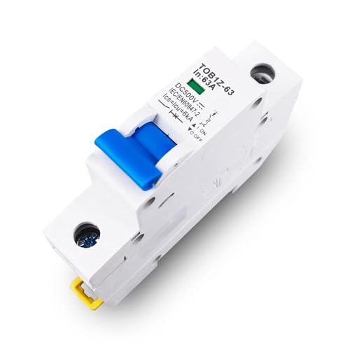 MCB de CC 500V con materiales de alta resistencia al calor 1P 2