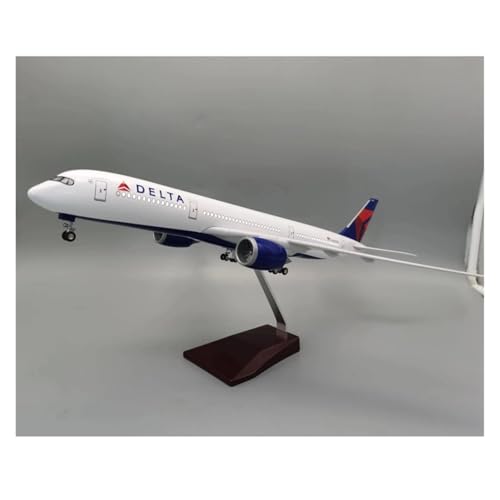 Airbus A350 Delta Airline avión modelo a escala 1/142 coleccionismo de resina 47cm