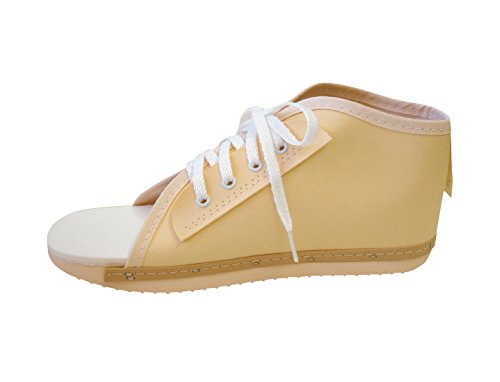 Medline ORT30100WS Lace-Up Post-Op Shoes, Small, Beige
