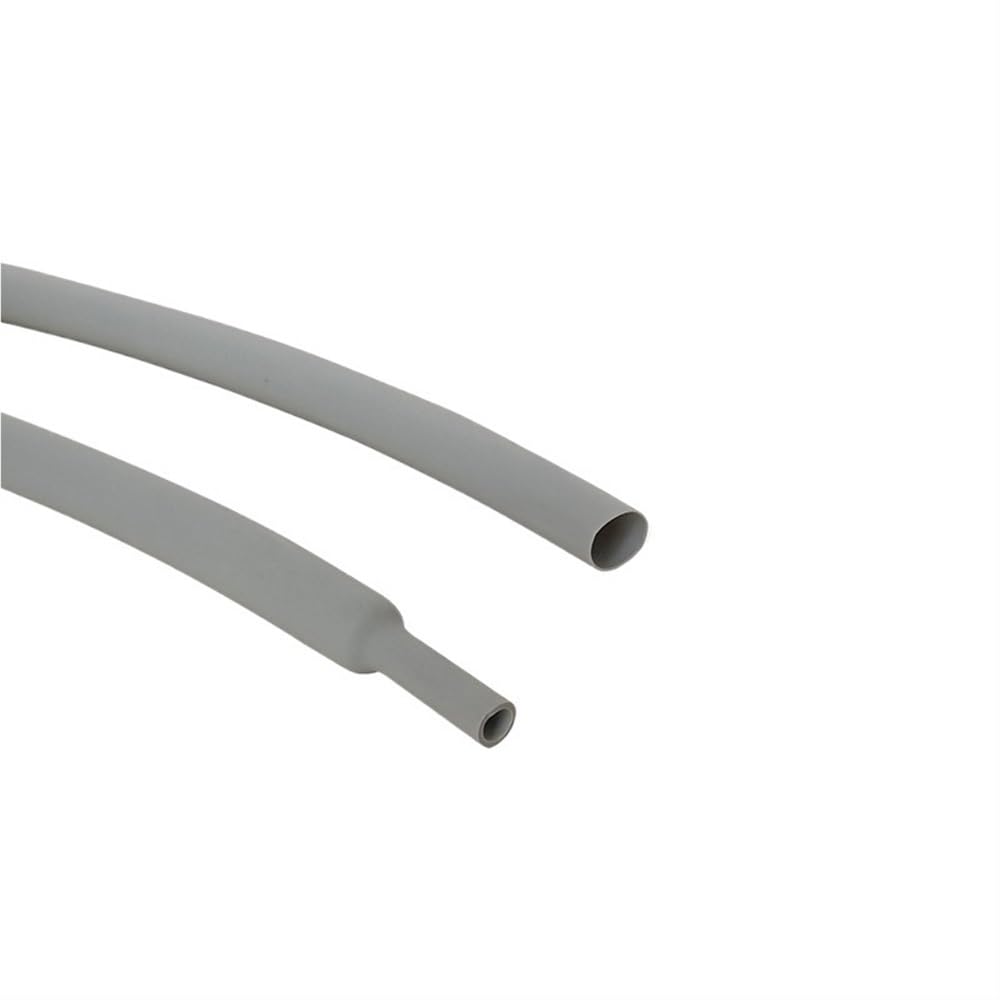 Tubo termoretraibile 1M Guaina termorestringente in gel di silice 2 mm 3 mm, 1:1.7 Guaina termorestringente in silicone nero grigio, guaina termorestringente elettrica di piccolo diametro(Gray,2.5MM)