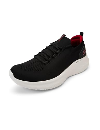 Skechers Mens Skech-LITE PRO - Faint Flair Black/RED Casual Shoe - 6 UK (232593)