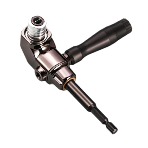 Adaptateur de perceuse à angle droit avec rallonge métallique robuste pour perçage 90° - 5