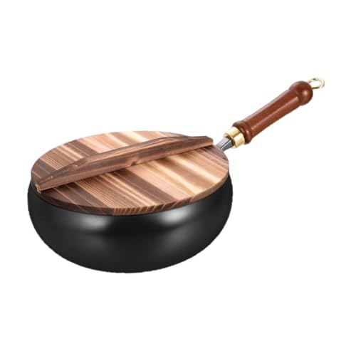 Wok para cocinar con tapa de 11 pulgadas miniatura 1